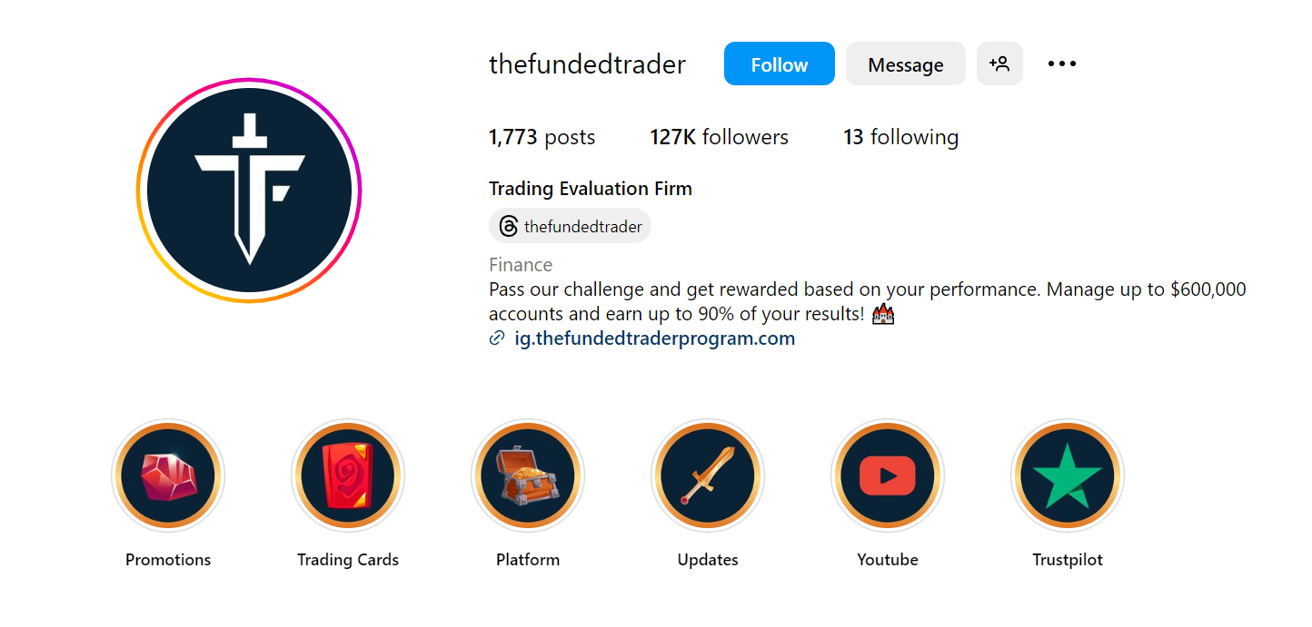The Funded Trader Instagram Page The Funded Trader Instagram Page