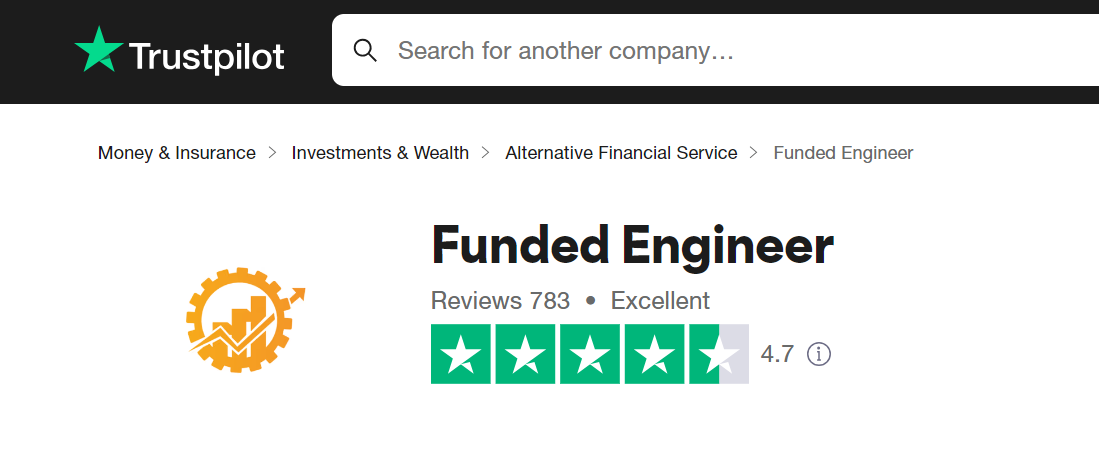 Funded Engineer Trust Pilot review