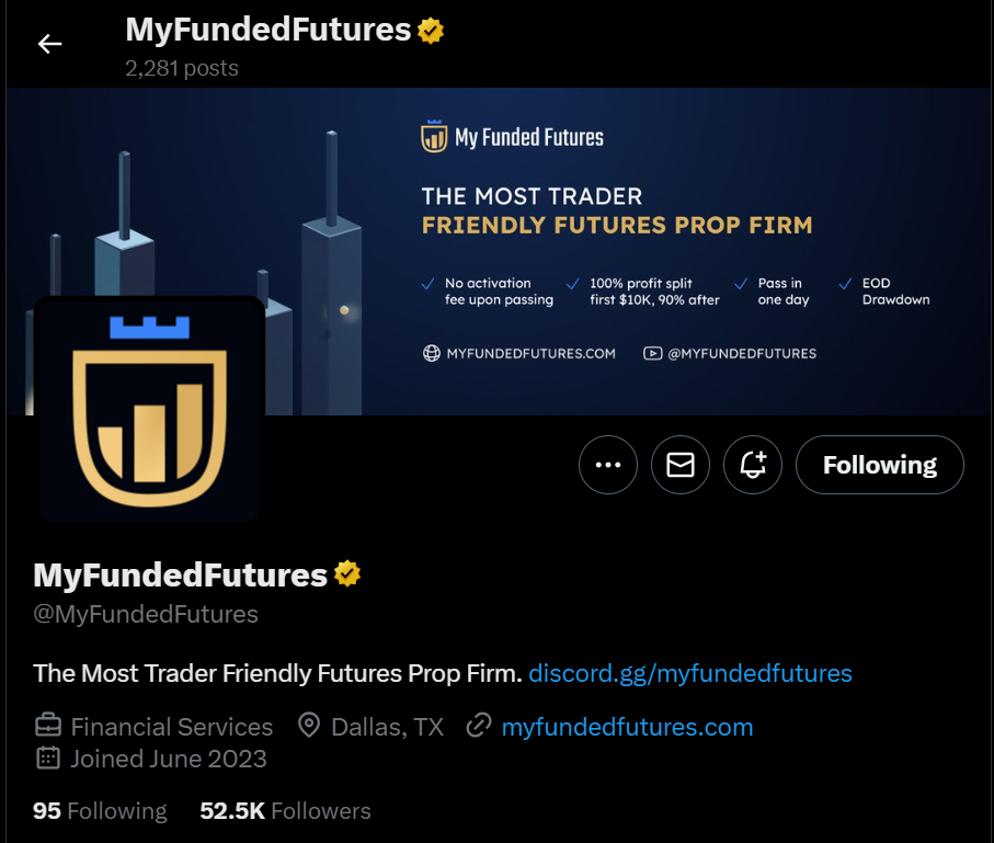 My Funded Futures Twitter My Funded Futures Twitter