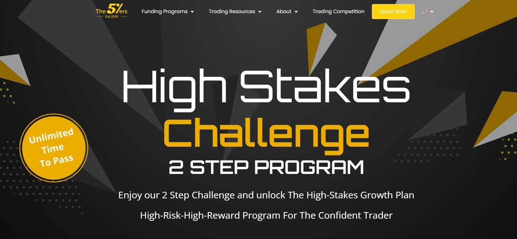 high stakes challenge program by the 5%ers