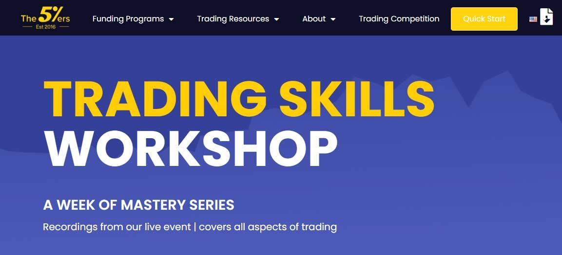 the 5ers trading skills workshop