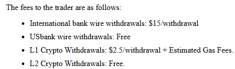 tradeday payout fees overview