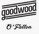 A black and white logo for goodwood o ' fallon on a white background.