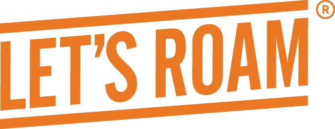 Let 's roam logo on a white background