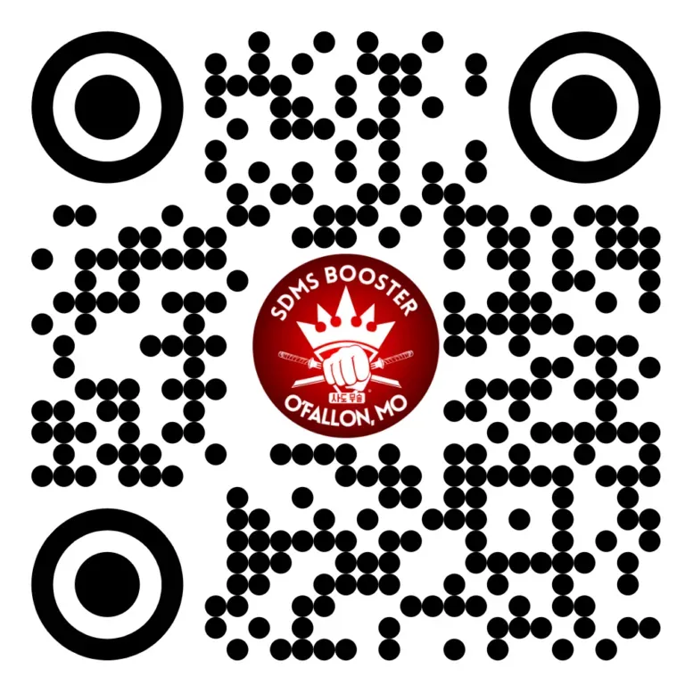 A qr code that says soms booster on it