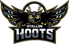 A logo for a baseball team with an owl and a baseball.