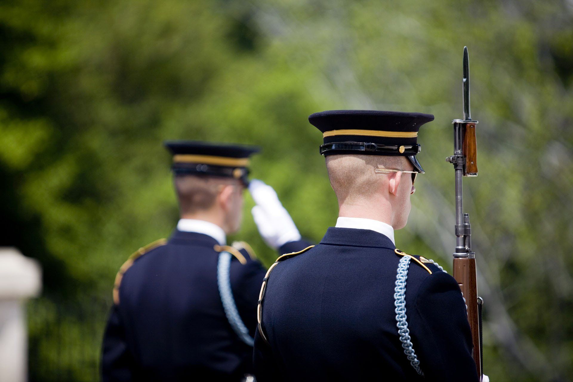 Honor Guard Posted at a Funeral — Creve Coeur, MO — Jeffrey Bunten Attorney at Law