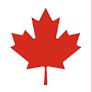 A red maple leaf is on a white background.