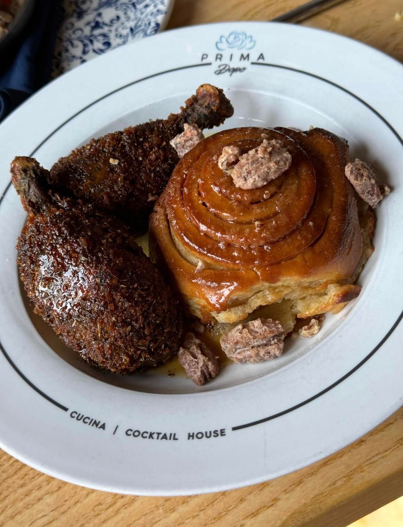 Prima Dopo cinnamon buns brunch item