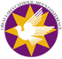 Great Lakes Catholic Men’s Conference logo with a white dove on a gold star over purple circle