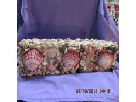 Rectangle Wood Shell Jewelry Box