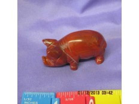 Red Jasper Pig