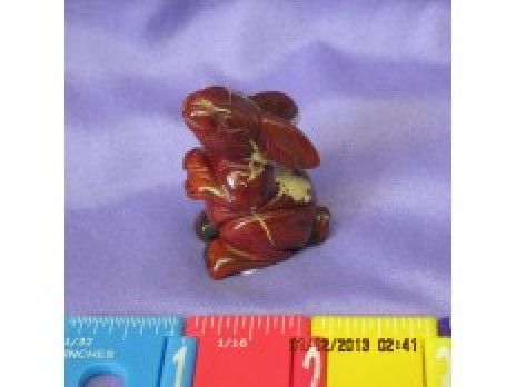 Red Jasper Rabbit Sitting