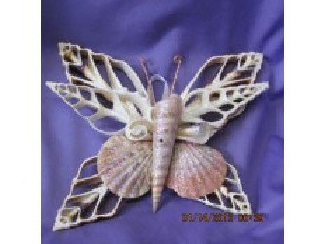 Seashell Butterfly Wall Hanging