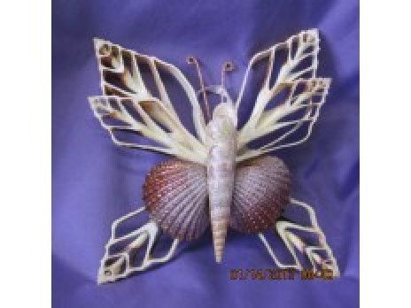 Seashell Butterfly Wall Hanging