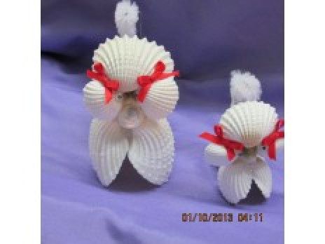 Seashell Mom and Baby Poddles