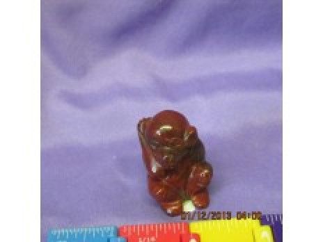 Small Red Jasper Monkey