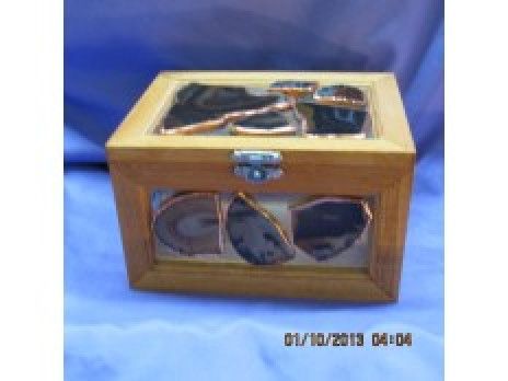 Glass Agate Jewelry Box