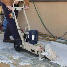 Floor equipment rental Indianapolis – Husqvarna surface grinder on a polished concrete floor.
