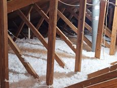 A picture of an attic taken by galaxy s23