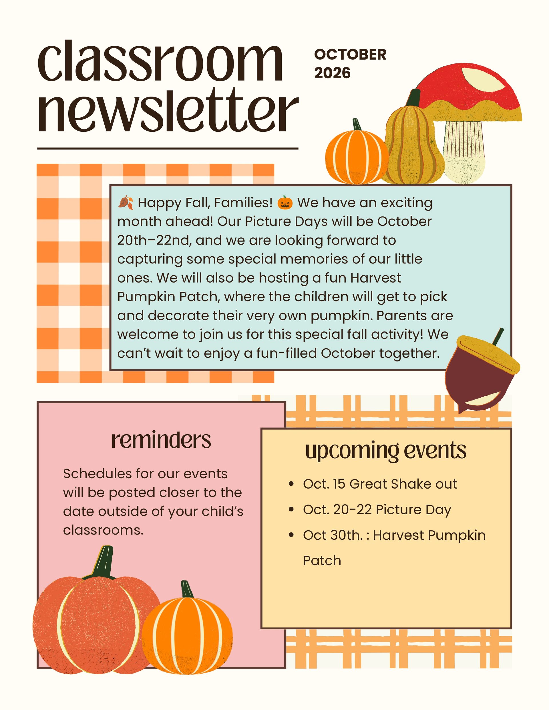 October Newsletter