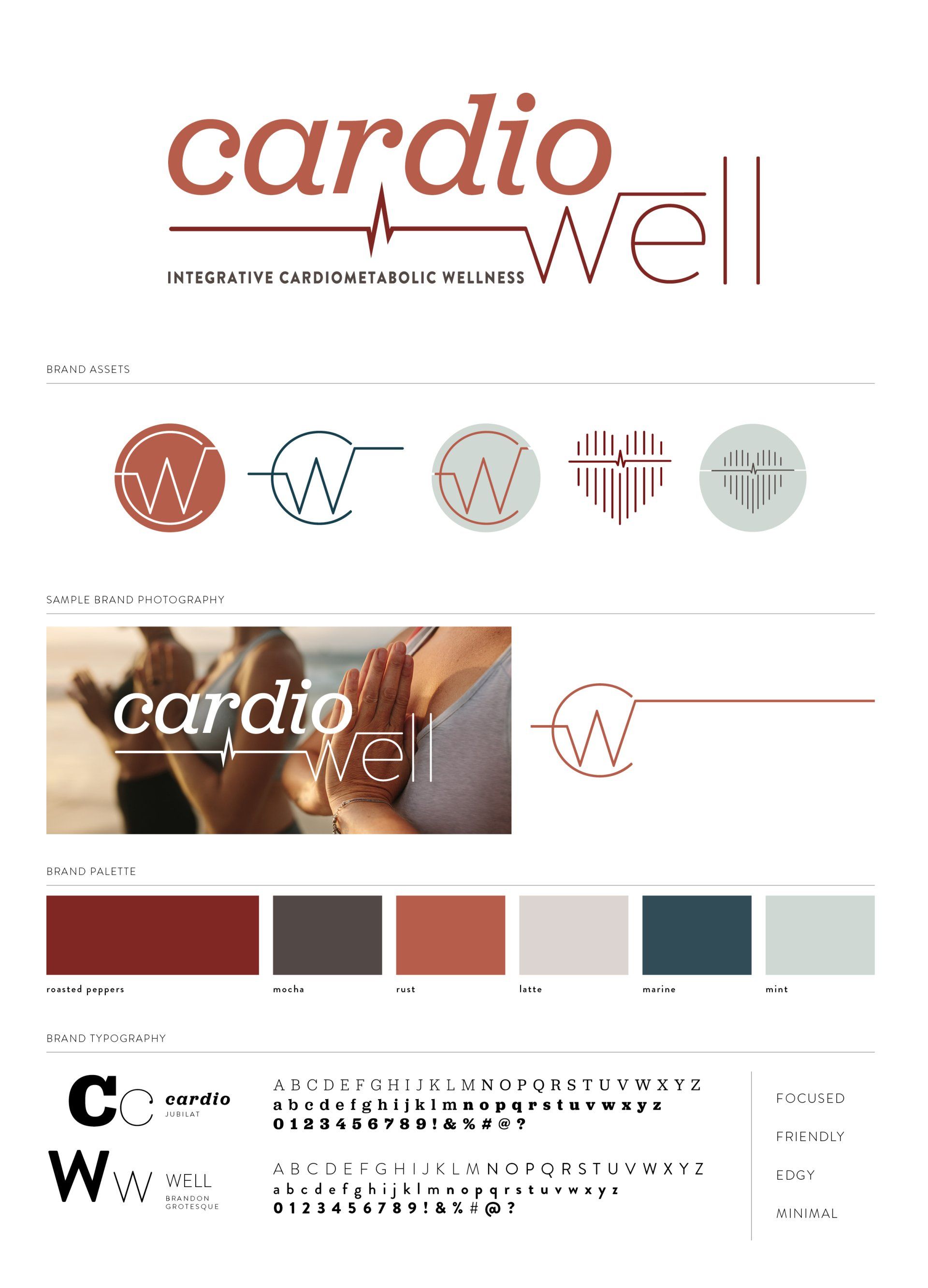 It is a logo for a company called cardio well.
