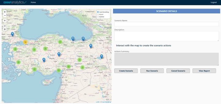 Analyse potential new site locations or site closures with IMPACT's scenario creator to assess how they fit with your overall network plan