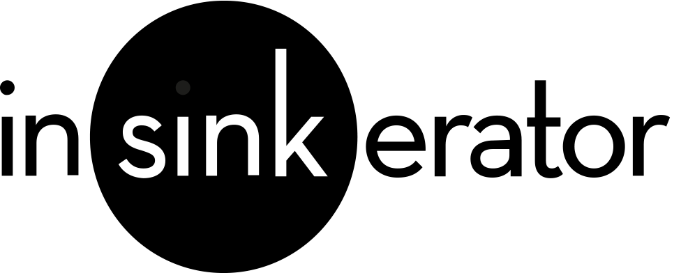 Um logotipo em preto e branco para uma empresa chamada sinkerator