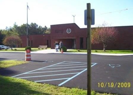A photo of a parking lot taken on october 19 2009
