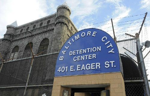 The baltimore city detention center is located on 401 e. eager st.
