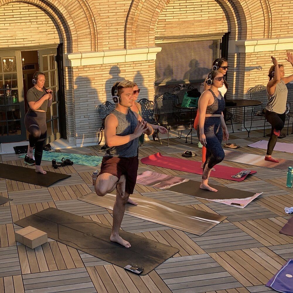 Yoga Silent Disco instructed