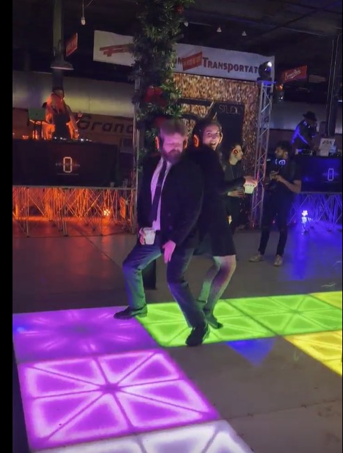 Dancing and having fun