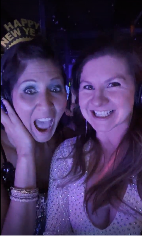 New Years Eve Photo selfie of two women