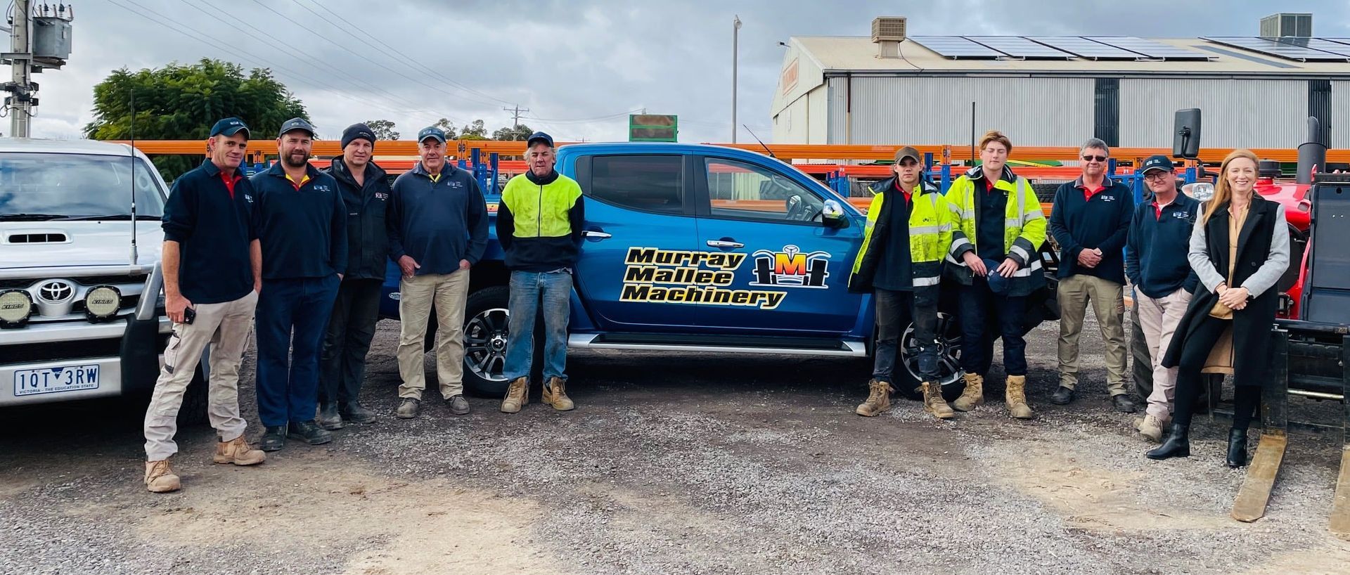 Car & Employees — Swan Hill, VIC — Murray Mallee Machinery