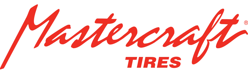 Mastercraft Tires logo in red script on a white background