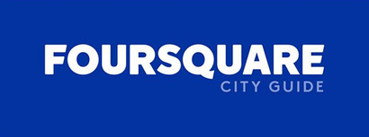 FOURSQUARE City Guide logo in white text on a blue background