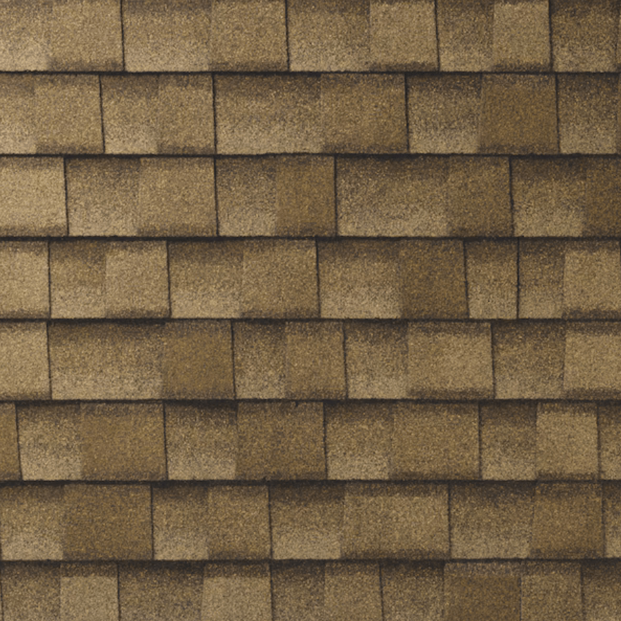 Brown asphalt shingles.
