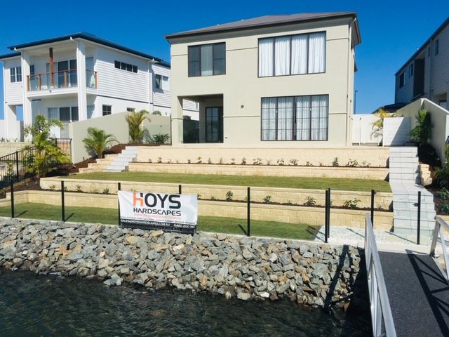 A house with a sign that says foys on it