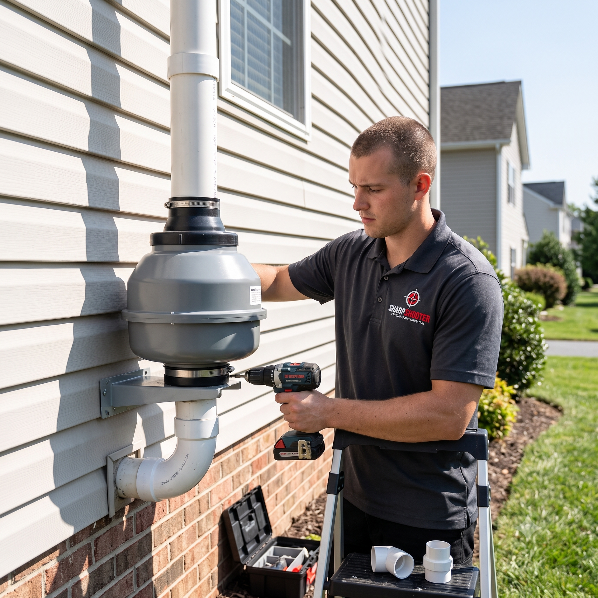 Radon mitigation for a home in Wooster, Ohio