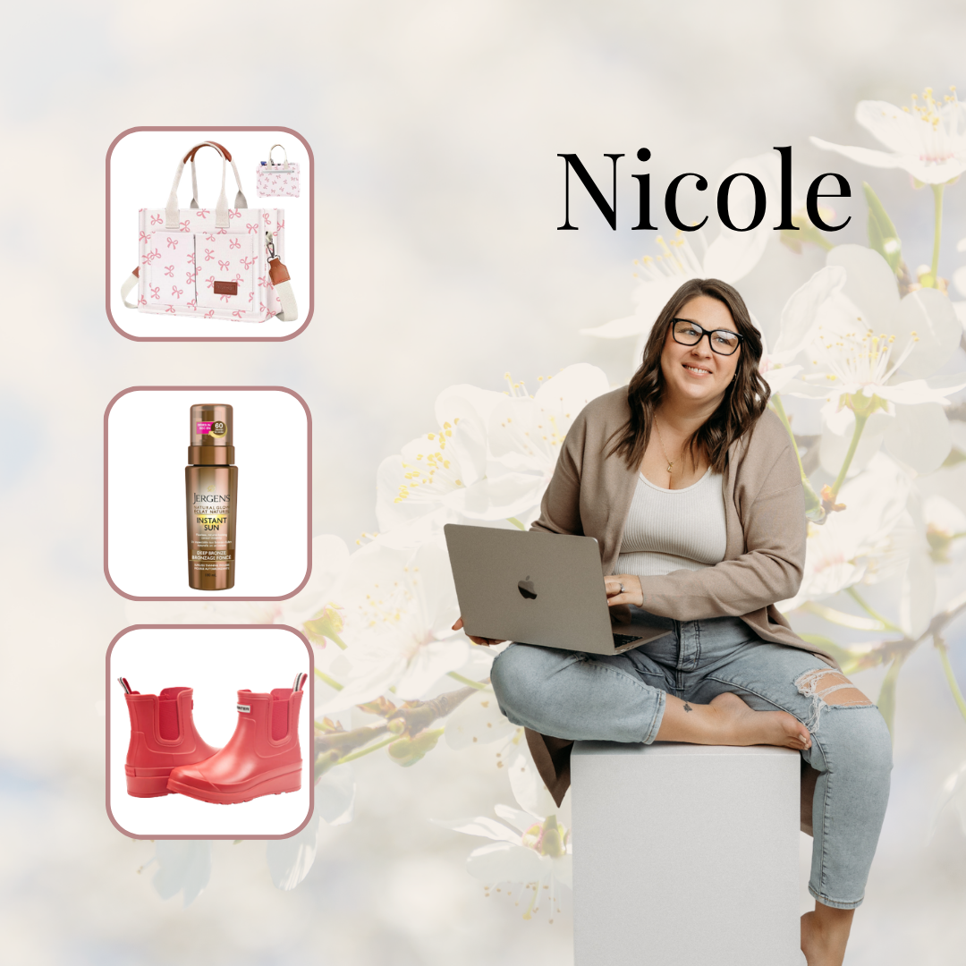 Photo of Addie with gifts for social media managers