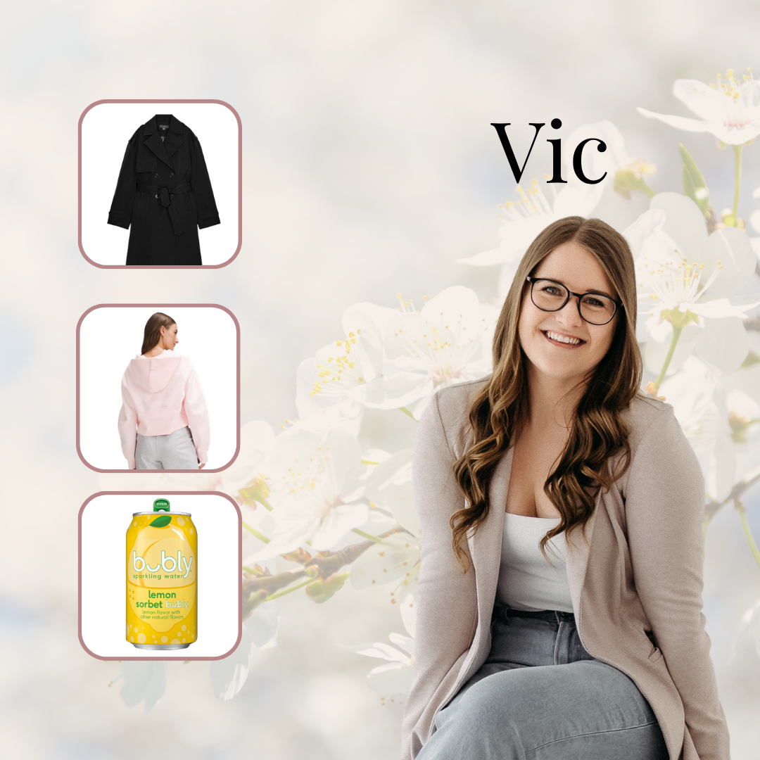 Photo of Vic with gifts for social media managers