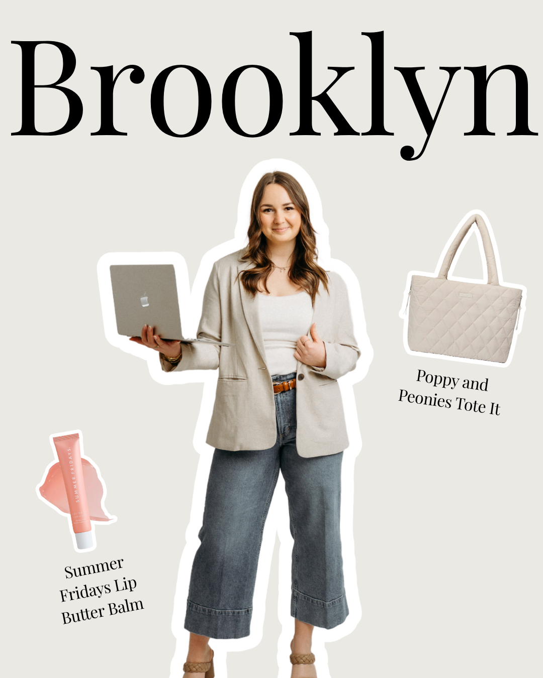 Photo of Brooklyn with gifts for social media managers