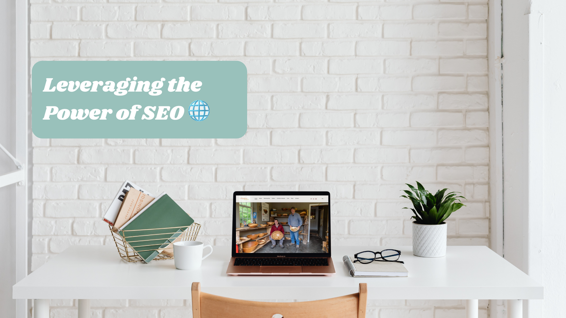 understanding the benefits of SEO computer screen on desk