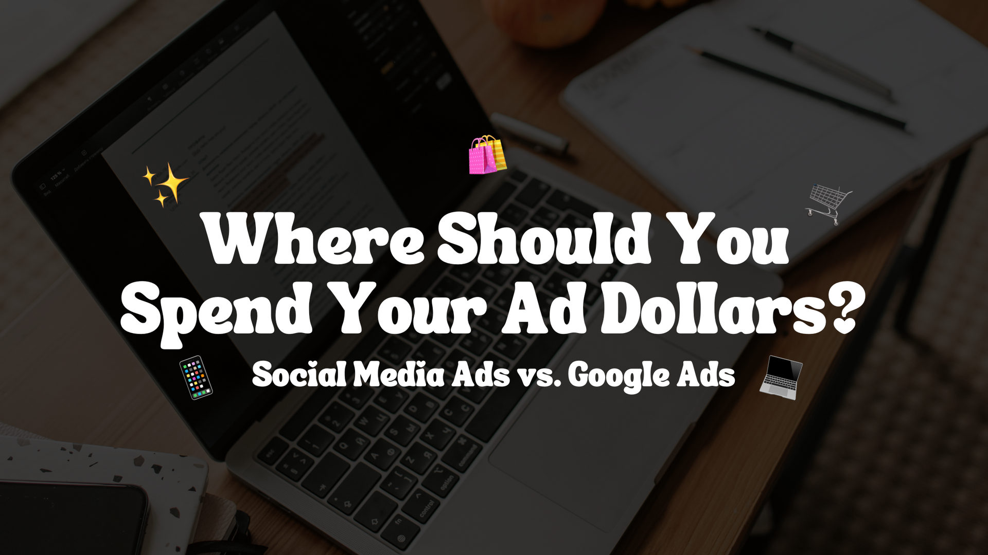 social media ads vs google ads graphic