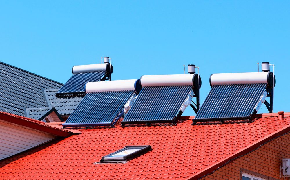 Solar Hot Water Systems On The Roof — Brett Negus Plumbing In Oakhurst, QLD