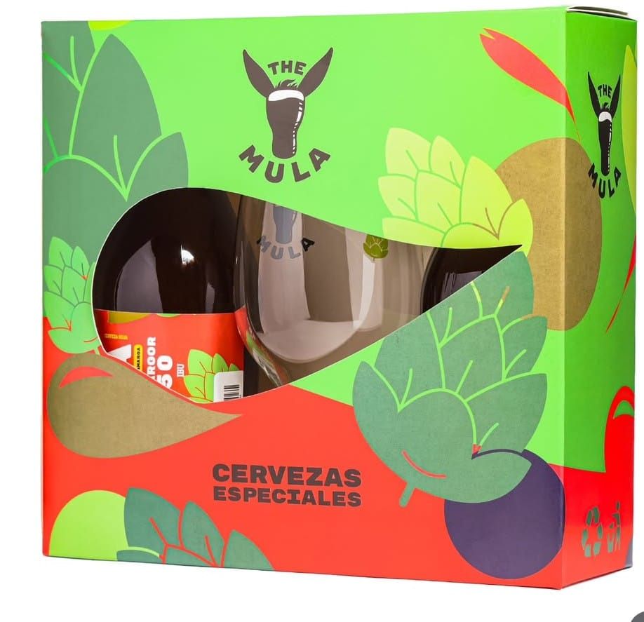 ESTUCHE CERVEZA MULA + VASO
