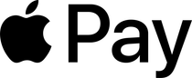 Het Apple Pay-logo in zwart op een witte achtergrond.
