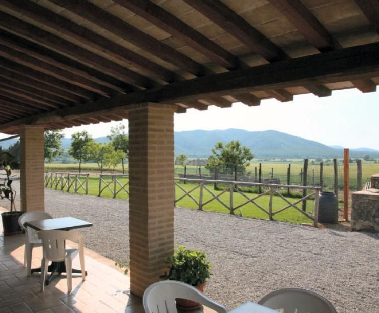 patio con vista parco