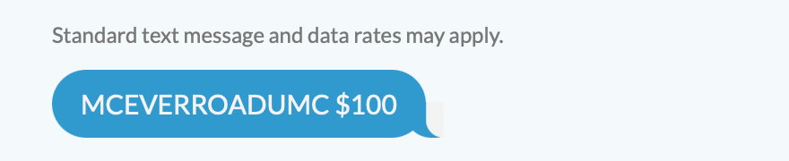 A standard text message and data rates may apply