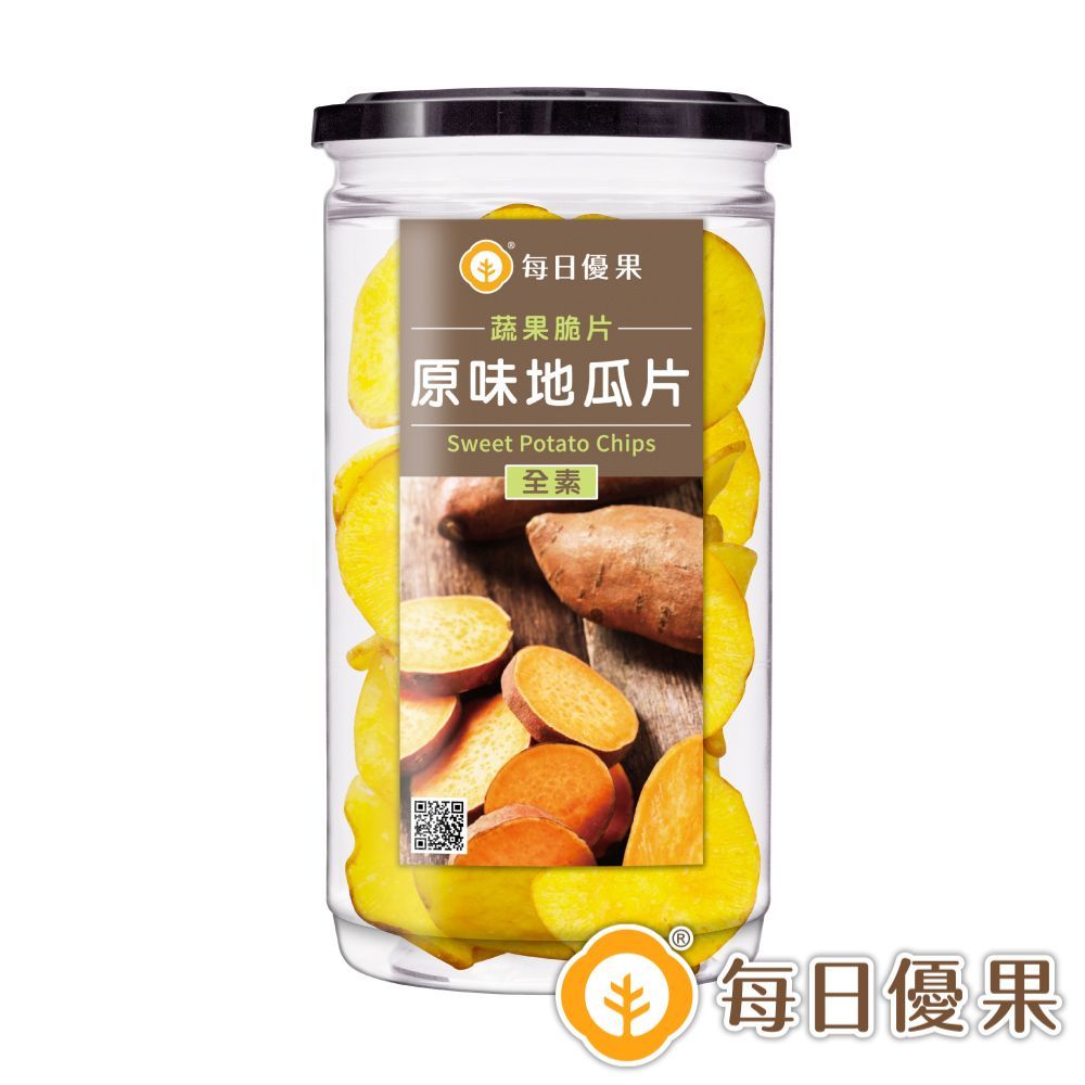 罐裝原味地瓜脆片150G 每日優果